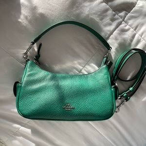 Coach Pennie Shoulder and Crossbody Bag Green Emerald
